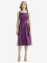 Rear View Thumbnail - Aubergine After Six Bridesmaid Dress 6745