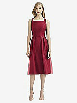 Rear View Thumbnail - Burgundy After Six Bridesmaid Dress 6745