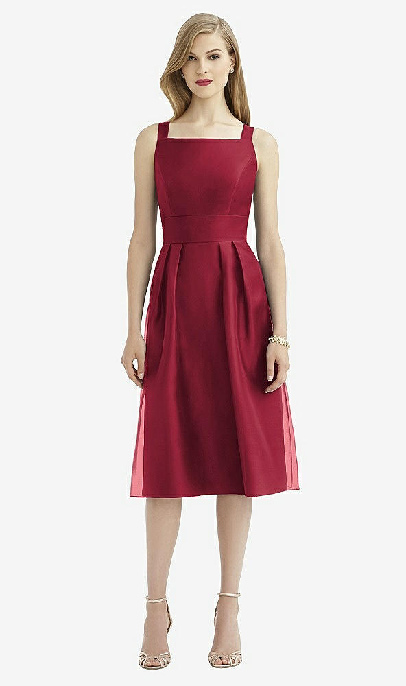 Back View - Burgundy After Six Bridesmaid Dress 6745