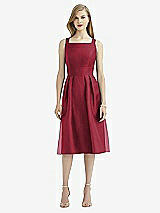Rear View Thumbnail - Claret After Six Bridesmaid Dress 6745