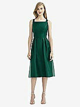 Rear View Thumbnail - Hunter Green After Six Bridesmaid Dress 6745