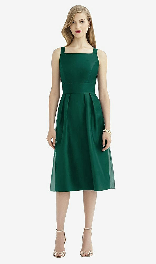 Back View - Hunter Green After Six Bridesmaid Dress 6745