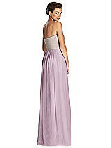 Rear View Thumbnail - Suede Rose & Metallic Gold After Six Bridesmaid Dress 6749
