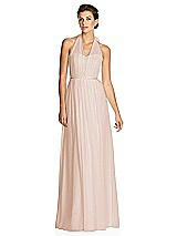 Alt View 1 Thumbnail - Cameo & Metallic Gold After Six Bridesmaid Dress 6749