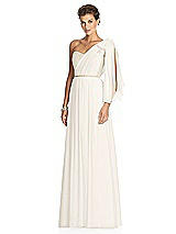 Alt View 2 Thumbnail - Ivory & Metallic Gold After Six Bridesmaid Dress 6749