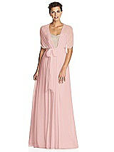 Alt View 3 Thumbnail - Rose & Metallic Gold After Six Bridesmaid Dress 6749