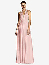 Front View Thumbnail - Rose & Metallic Gold After Six Bridesmaid Dress 6749