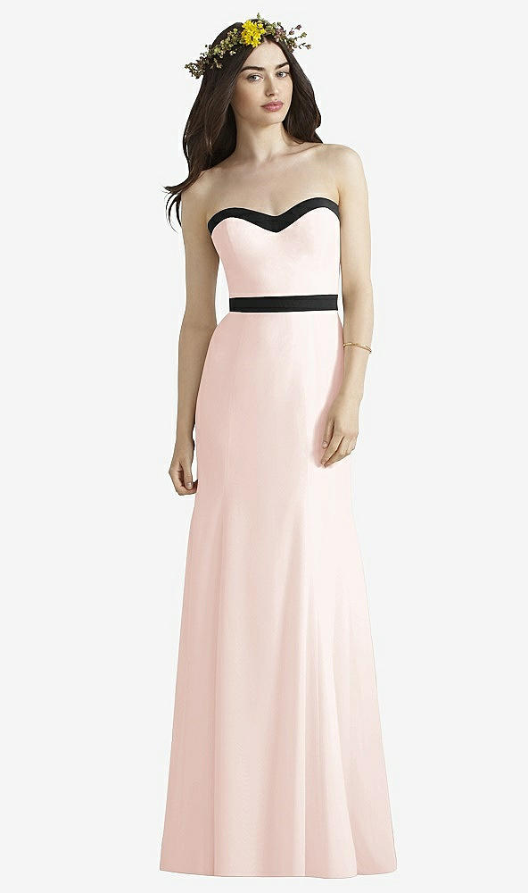 Front View - Blush & Black Social Bridesmaids Style 8164