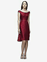 Rear View Thumbnail - Burgundy Lela Rose Bridesmaid Style LR231