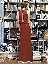 Rear View Thumbnail - Auburn Moon & Blush Lela Rose Bridesmaid Style LR225