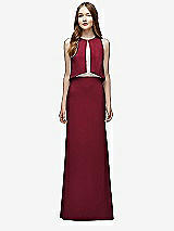 Front View Thumbnail - Burgundy & Blush Lela Rose Bridesmaid Style LR225