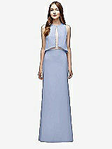 Front View Thumbnail - Sky Blue & Blush Lela Rose Bridesmaid Style LR225