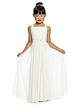 Front View Thumbnail - Ivory Flower Girl Dress FL4047