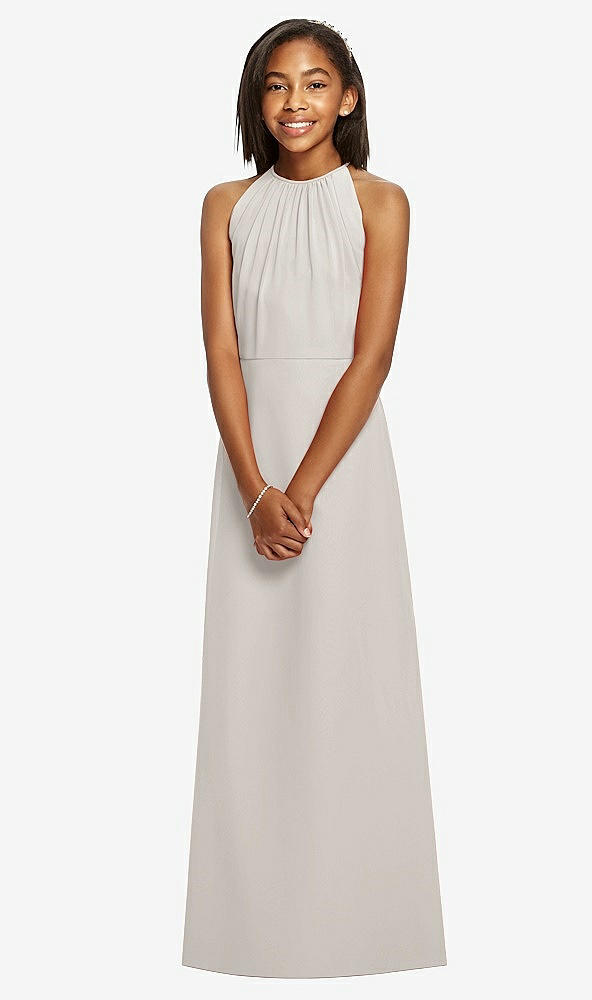 Front View - Oyster Dessy Collection Junior Bridesmaid JR530