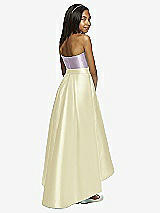 Rear View Thumbnail - Butter Yellow & Lilac Haze Dessy Collection Junior Bridesmaid JR533