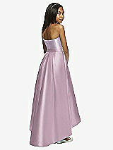 Rear View Thumbnail - Suede Rose & Lilac Haze Dessy Collection Junior Bridesmaid JR533