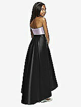 Rear View Thumbnail - Black & Lilac Haze Dessy Collection Junior Bridesmaid JR533