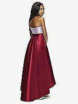 Rear View Thumbnail - Burgundy & Lilac Haze Dessy Collection Junior Bridesmaid JR533