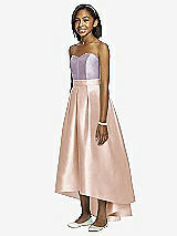 Front View Thumbnail - Cameo & Lilac Haze Dessy Collection Junior Bridesmaid JR533