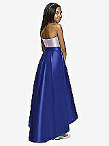Rear View Thumbnail - Cobalt Blue & Lilac Haze Dessy Collection Junior Bridesmaid JR533