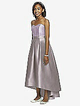 Front View Thumbnail - Cashmere Gray & Lilac Haze Dessy Collection Junior Bridesmaid JR533
