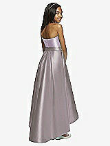 Rear View Thumbnail - Cashmere Gray & Lilac Haze Dessy Collection Junior Bridesmaid JR533