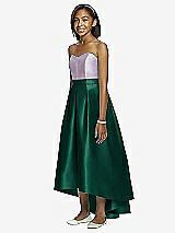 Front View Thumbnail - Hunter Green & Lilac Haze Dessy Collection Junior Bridesmaid JR533