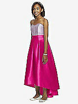 Front View Thumbnail - Think Pink & Lilac Haze Dessy Collection Junior Bridesmaid JR533