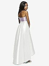 Rear View Thumbnail - White & Lilac Haze Dessy Collection Junior Bridesmaid JR533