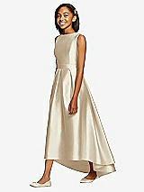 Front View Thumbnail - Champagne Dessy Collection Junior Bridesmaid JR534