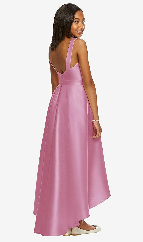 Back View - Powder Pink Dessy Collection Junior Bridesmaid JR534