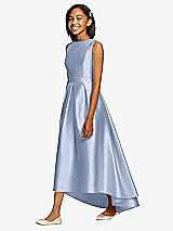 Front View Thumbnail - Sky Blue Dessy Collection Junior Bridesmaid JR534