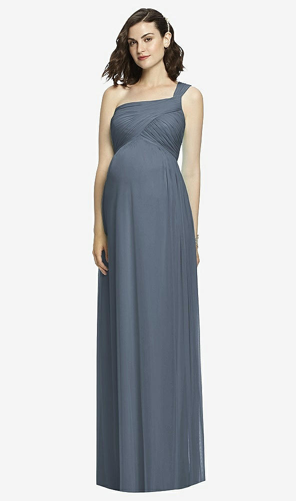 Front View - Silverstone Alfred Sung Maternity Dress Style M427