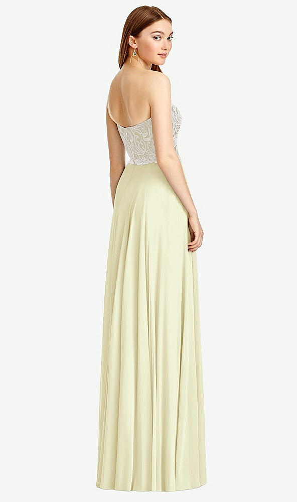Back View - Butter Yellow & Oyster Studio Design Bridesmaid Dress 4504