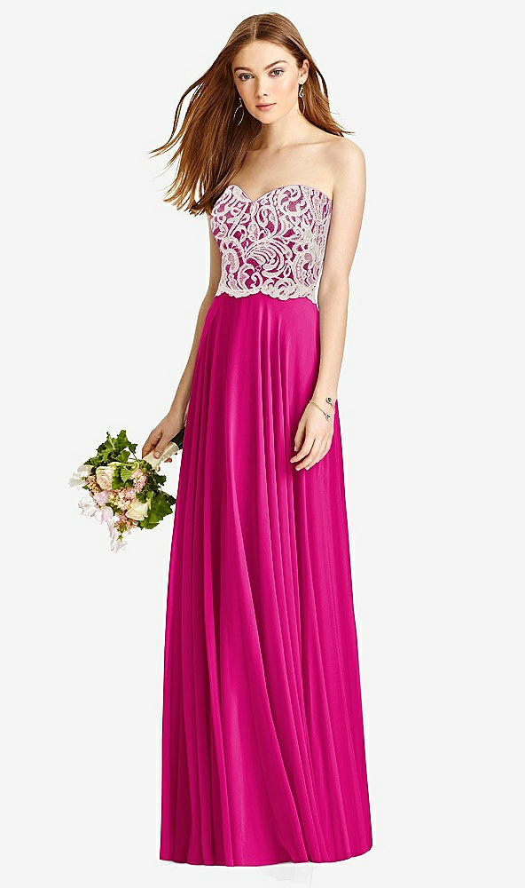 Front View - Think Pink & Oyster Studio Design Bridesmaid Dress 4504
