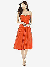 Front View Thumbnail - Tangerine Tango Alfred Sung Style D726