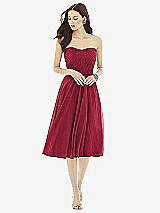 Front View Thumbnail - Burgundy Alfred Sung Style D726