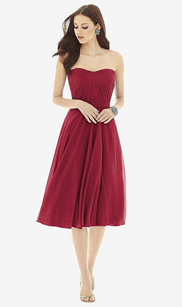 Front View - Burgundy Alfred Sung Style D726