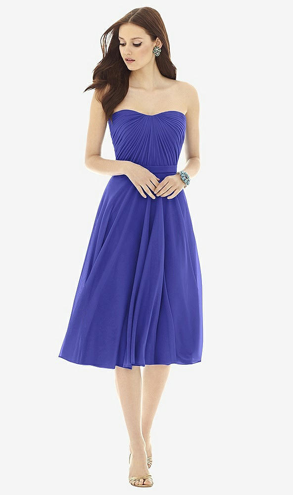 Front View - Electric Blue Alfred Sung Style D726