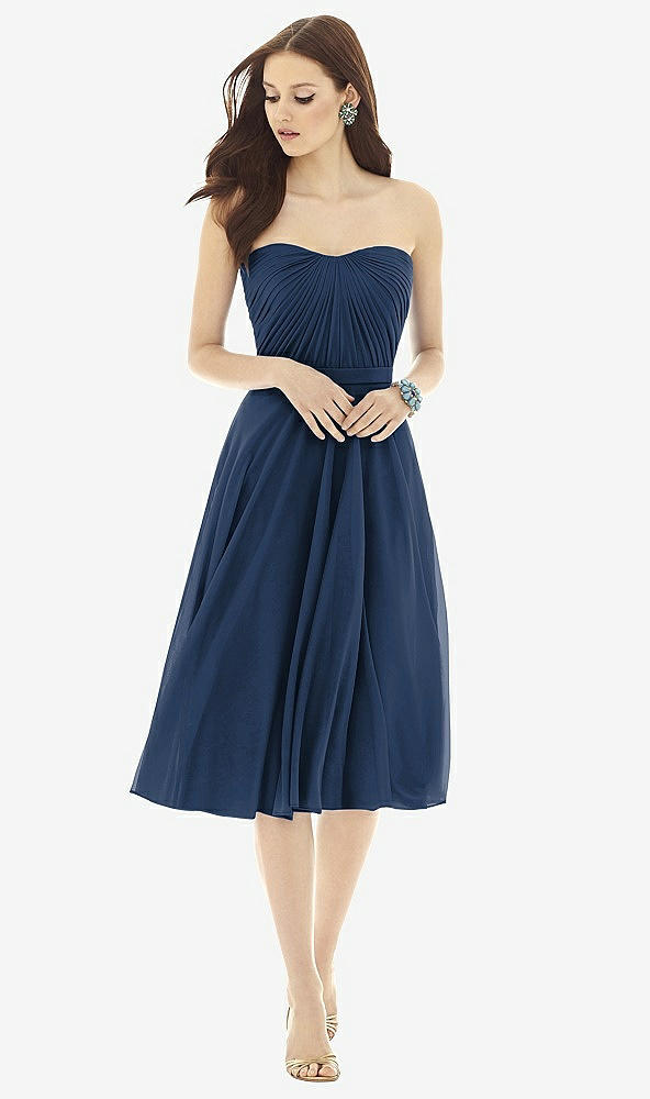 Front View - Midnight Navy Alfred Sung Style D726