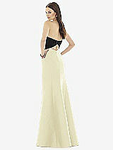 Rear View Thumbnail - Butter Yellow & Black Alfred Sung Style D728