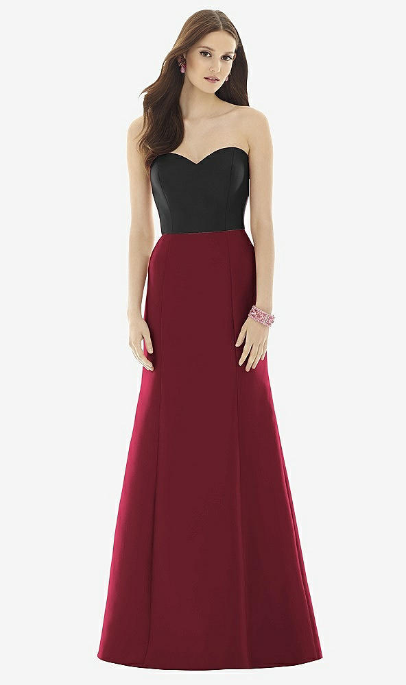 Front View - Cabernet & Black Alfred Sung Style D728