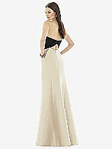 Rear View Thumbnail - Champagne & Black Alfred Sung Style D728