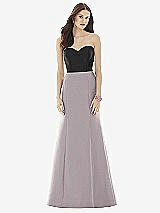 Front View Thumbnail - Cashmere Gray & Black Alfred Sung Style D728