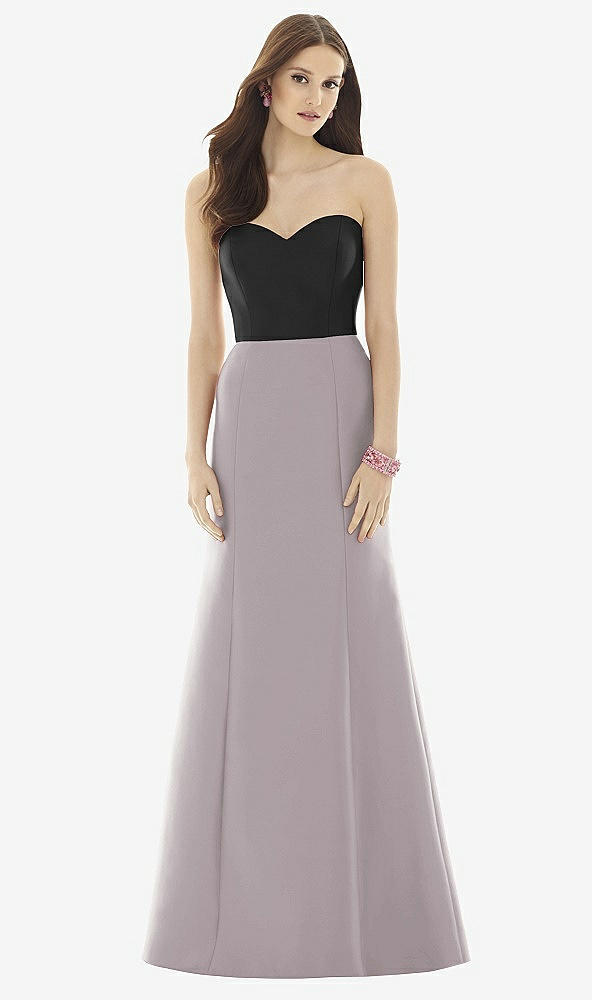 Front View - Cashmere Gray & Black Alfred Sung Style D728