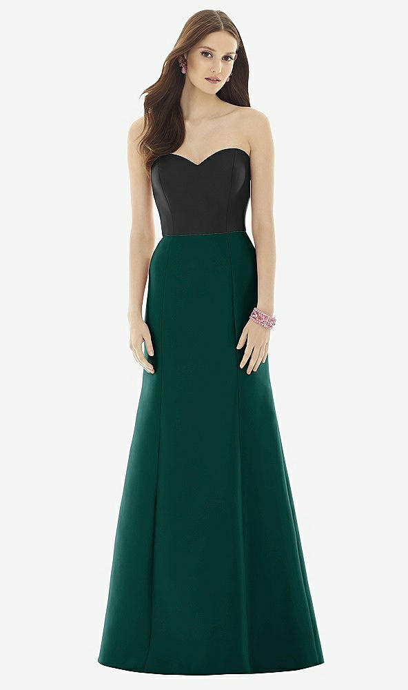 Front View - Evergreen & Black Alfred Sung Style D728