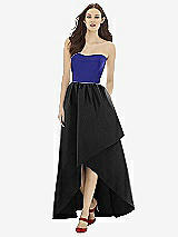 Front View Thumbnail - Black & Electric Blue Alfred Sung Style D730