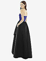 Rear View Thumbnail - Black & Electric Blue Alfred Sung Style D730