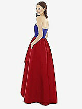 Rear View Thumbnail - Garnet & Electric Blue Alfred Sung Style D730