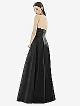 Rear View Thumbnail - Black & Light Nude Alfred Sung Style D732